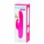 Розовый перезаряжаемый вибратор Rabbit Slimline Curve Rechargeable - 24 см., цвет розовый - Lovehoney