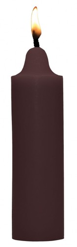Восковая BDSM-свеча Wax Play с ароматом шоколада, цвет коричневый - Shots Media