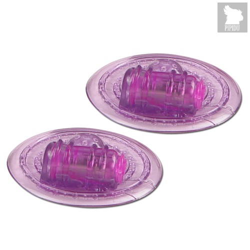 Фиолетовые вибромассажеры для груди, цвет фиолетовый - Pipedream