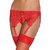 Кружевной пояс для чулок Garter Belt, цвет красный, XL-3XL - Coquette Internatonal