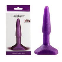 Фиолетовый анальный стимулятор Small Anal Plug Purple - 12 см, цвет фиолетовый - Lola Toys