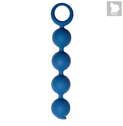 Синяя анальная цепочка Appulse - 15 см, цвет синий - Le Frivole