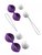 Фиолетово-белые вагинальные шарики Bfit Classic, цвет белый/фиолетовый - B Swish