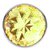 Большая серебристая анальная пробка Diamond Yellow Sparkle Large с жёлтым кристаллом - 8 см - Lola Toys