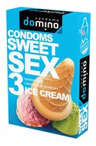 Презервативы для орального секса DOMINO Sweet Sex с ароматом мороженого - 3 шт. - LUXLITE