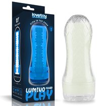 Светящийся в темноте мастурбатор Lumino Play Masturbator Ribbed, цвет белый - LoveToy