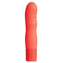 Оранжевый мини-вибратор Neon Bliss - 9 см, цвет оранжевый - Dream toys