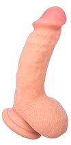 Телесный реалистичный фаллоимитатор Oliver - 18,5 см., цвет телесный - Toyfa