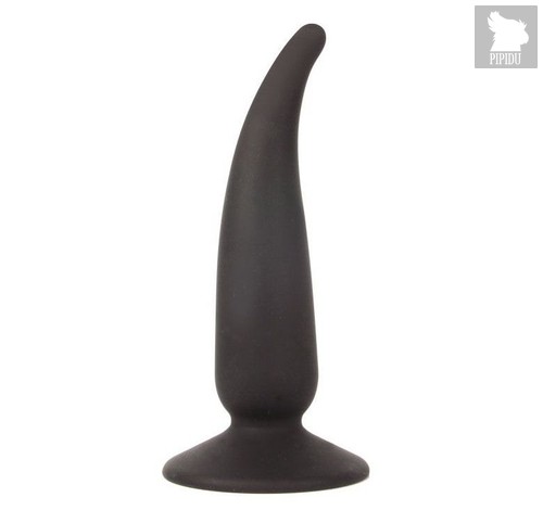 Анальная пробка с тонким кончиком Sex Expert - 11 см., цвет черный - Bioritm