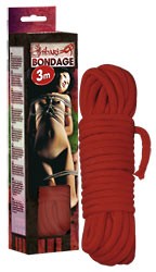 Веревка для бандажа - 3 м., цвет красный - ORION