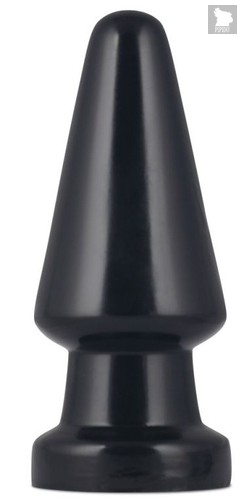 Черная анальная пробка King-Sized Anal Shocker - 19 см., цвет черный - LoveToy