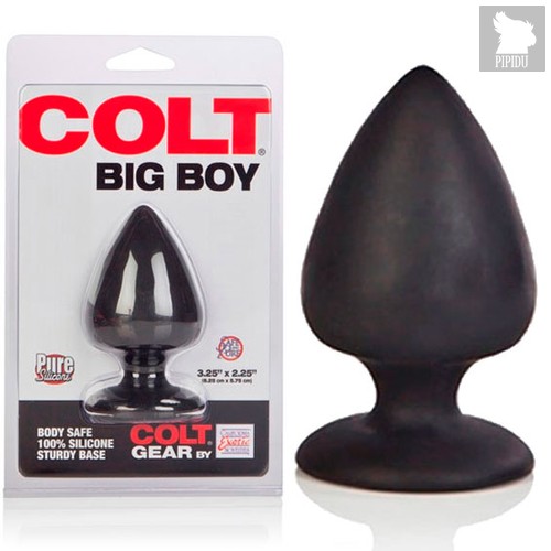 Анальная пробка Colt Big Boy Black, цвет черный - California Exotic Novelties