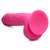 Розовый фаллоимитатор на присоске 8.25" Dildo with Balls - 22,8 см., цвет розовый - XR Brands