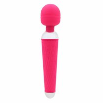 Розовый жезловый вибратор - 19,5 см, цвет розовый - 4sexdreaM