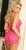 Полупрозрачное платье с ажурной оторочкой, цвет розовый, S-L - Hustler Lingerie