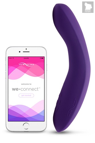 Фиолетовый вибромассажёр We Vibe Rave Purple - 19,3 см, цвет фиолетовый - We-Vibe