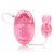 Розовая вибропулька с пультом-кристаллом и светодиодами Lighted Shimmers LED Bliss Teasers, цвет розовый - California Exotic Novelties