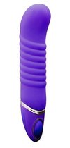 Фиолетовый перезаряжаемый вибратор PROVIBE - 14 см., цвет фиолетовый - Nanma (NMC)