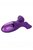 Фиолетовый раздвоенный вибромассажер Aura Duo, цвет фиолетовый - California Exotic Novelties