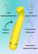 Перезаряжаемый вибратор Fantasy Raffi Yellow 7910-01lola, цвет желтый - Lola Toys