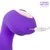 Фиолетовый изогнутый вибромассажер двойного действия - 18 см., цвет фиолетовый - Bior toys