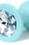 Мятная анальная пробка с прозрачным кристаллом Brilliant - 7 см., цвет прозрачный - Toyfa