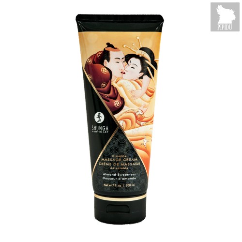 Массажный крем для тела с ароматом миндаля Almond Sweetness - 200 мл - Shunga Erotic Art