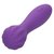 Фиолетовый вибромассажер Stella Liquid Silicone “O” Wand - 17,75 см., цвет фиолетовый - California Exotic Novelties