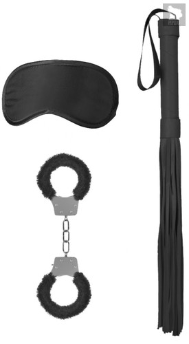 Черный набор для бондажа Introductory Bondage Kit №1, цвет черный - Shots Media