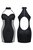 Шикарное платье Feme с сетчатыми вставками и вырезом на спинке, цвет черный, L - Demoniq