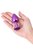Фиолетовый анальный плаг с кристаллом фиолетового цвета - 8,2 см., цвет фиолетовый - Toyfa