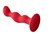 Бордовая анальная пробка Terra - 12 см, цвет бордовый - Le Frivole