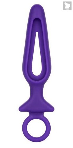 Фиолетовая силиконовая пробка с прорезью Silicone Groove Probe - 10,25 см., цвет фиолетовый - California Exotic Novelties