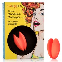 Вибратор Mini Marvels Silicone Marvelous Massager, цвет оранжевый - California Exotic Novelties