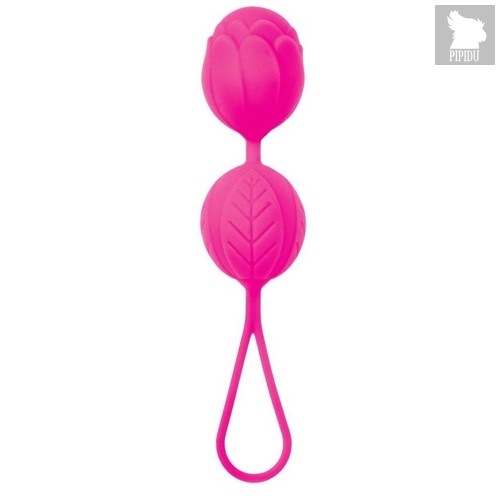 Розовые вагинальные шарики с петелькой для извлечения, цвет розовый - Toyfa