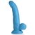 Голубой фаллоимитатор на присоске 7.5" Dildo with Balls - 21,5 см., цвет голубой - XR Brands