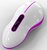Бело-розовый вибростимулятор Mouse, цвет белый - Odeco