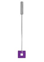 Фиолетовая шлёпалка Leather Square Tiped Crop с наконечником-квадратом - 56 см - Shots Media