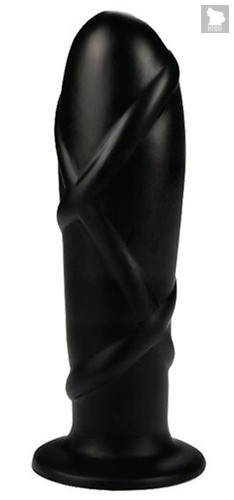 Черный анальный фаллоимитатор SMOOTH TORPEDO - 18 см., цвет черный - Dream toys