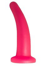 Розовый изогнутый стимулятор простаты из геля - 12,5 см, цвет розовый - Lovetoy (А-Полимер)
