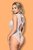 Пикантное кружевное боди Vesta с завязками на спине, цвет белый, XL - Candy girl