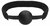 Черный кляп-шарик V&V Adjustable Ball Gag на липучке, цвет черный - Shots Media