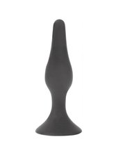 Чёрная анальная пробка Sex Expert - 13 см., цвет черный - Bioritm
