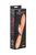 Бежевый вибратор Leyla с клиторальным отростком - 20,5 см, цвет бежевый - indeep