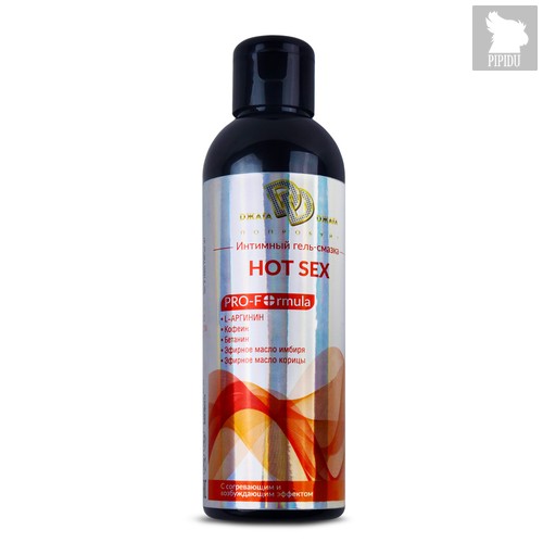 Согревающий и возбуждающий интимный гель-смазка HOT SEX - 200 мл - BioMed-Nutrition