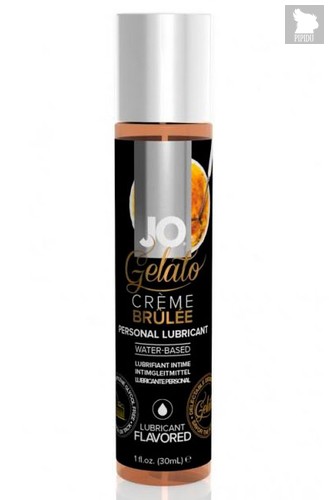 Вкусовой лубрикант JO Gelato Creme Brulle Flavored Lubricant, крем-брюле, 30 мл - System JO