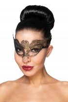 Золотистая карнавальная маска "Поррима", цвет золотой - МиФ