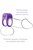 Виброкольцо Silicone Duo-Ring на пенис и мошонку, цвет фиолетовый - Pipedream