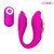 Розовый U-образный вибростимулятор с пультом ДУ, цвет розовый - Bior toys