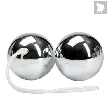 Серебристые вагинальные шарики Balls, цвет серебряный - Bioritm